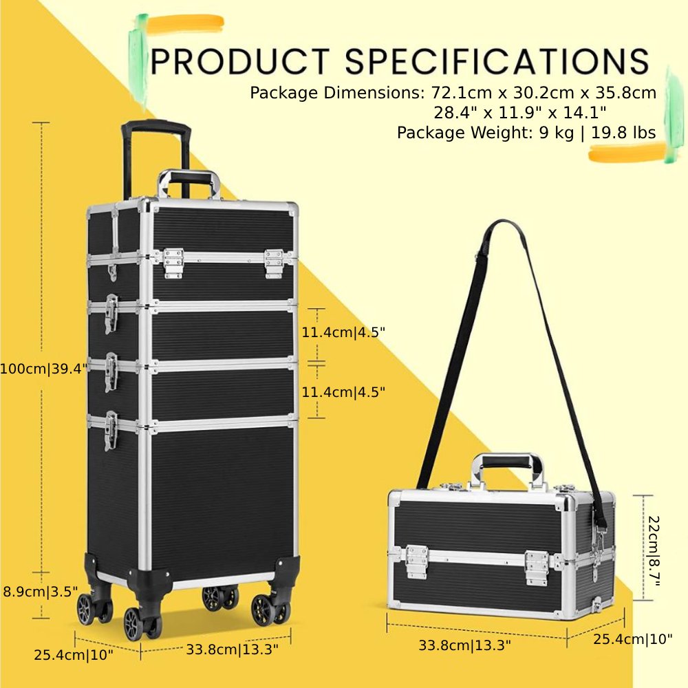 Professional Makeup Rolling Case: image 3